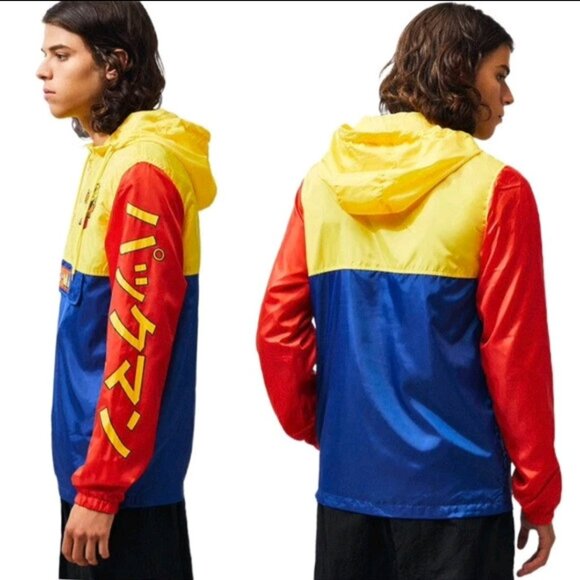 NWT PAC-Man light Weight Rain Jacket New Unisex Size Large - Picture 2 of 16